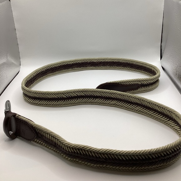 Tommy Bahama Leather And Fabric Woven Braid Belt - Picture 4 of 9
